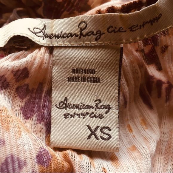 American Rag Cie Boho Aztec blouson Top. - Picture 10 of 11